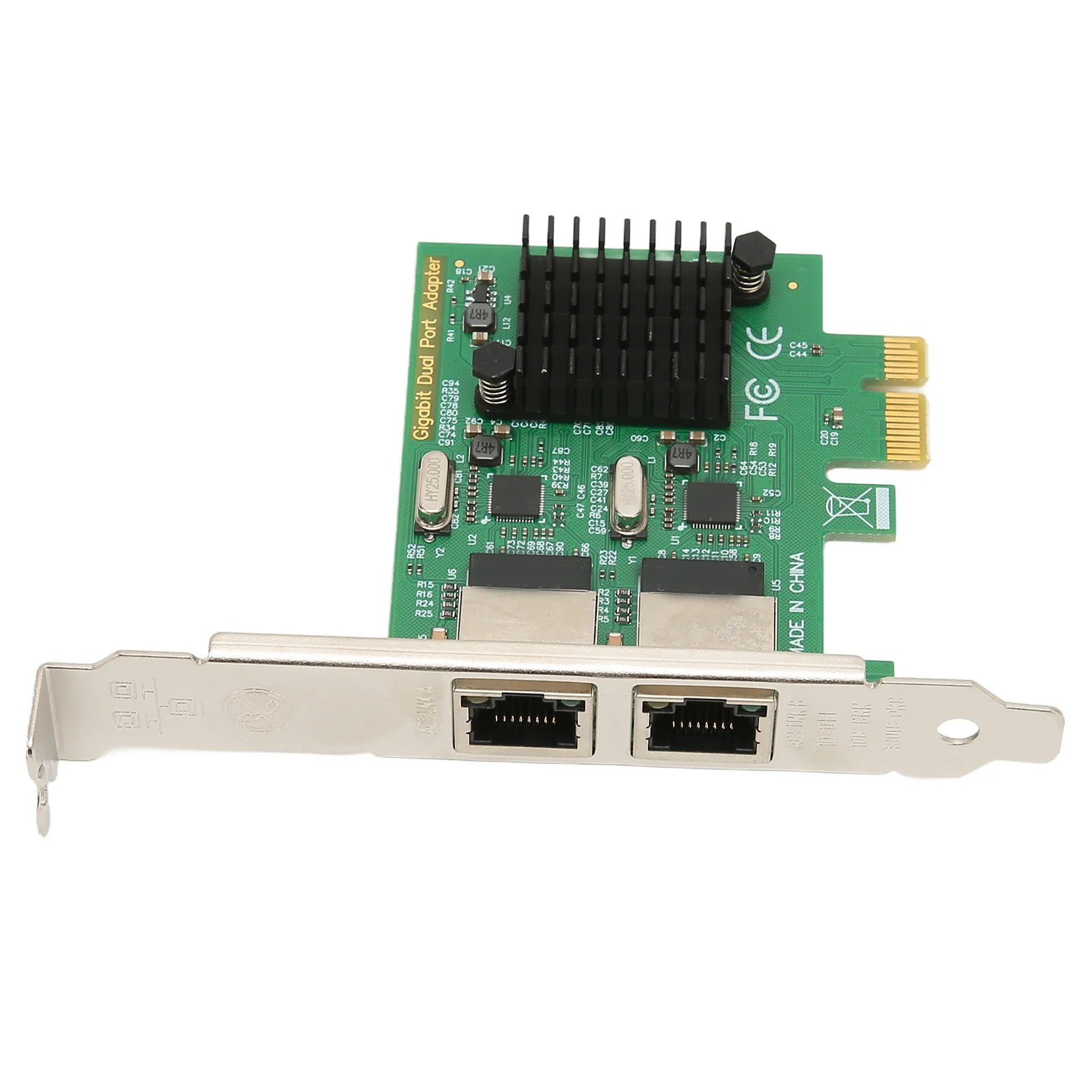 Сетевая карта PCI E NIC 2-Полосный Порт RJ45 для чипсета RTL8111G PCIE X1 Ethernet LAN Адаптер для Win для Linux для VMware hot