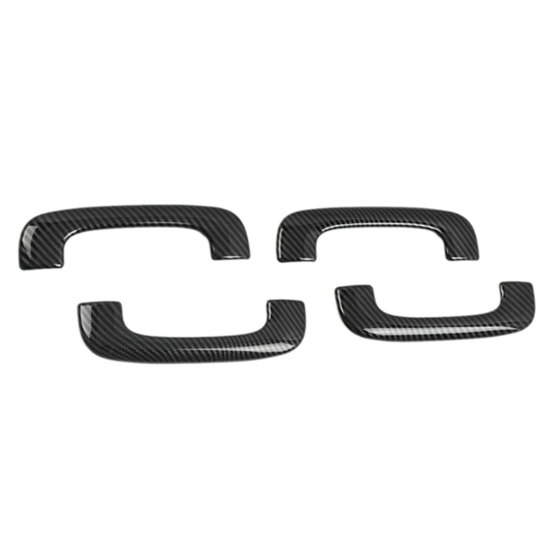 1 Комплект Крышки дверной ручки Аксессуары для дверных ручек автомобиля ABS Углеродное волокно для Dodge Charger 2015-2020